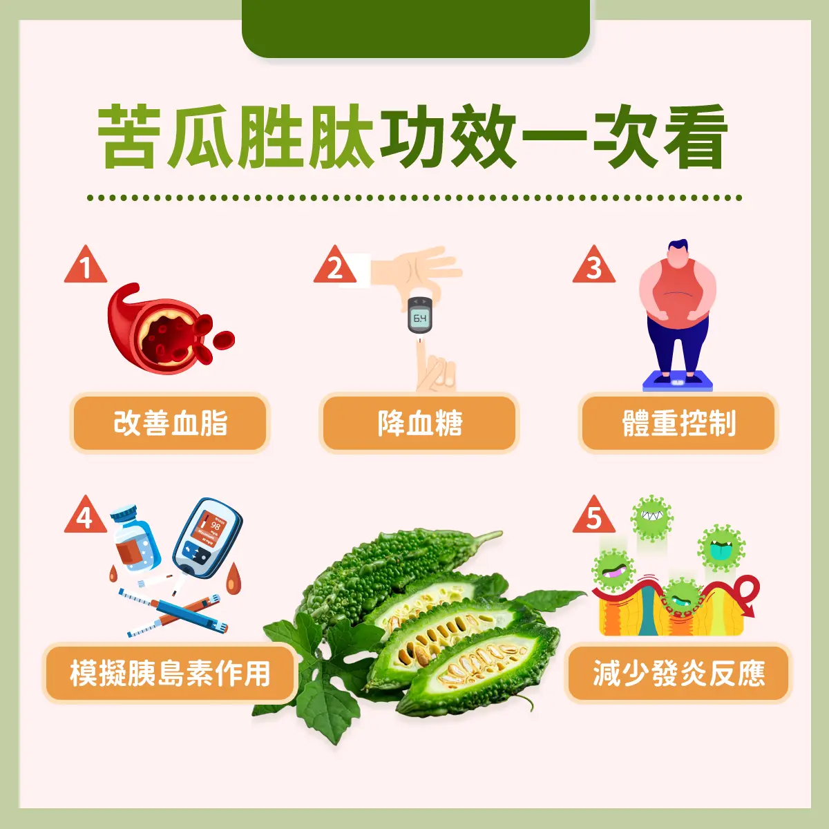 苦瓜胜肽功效一次看